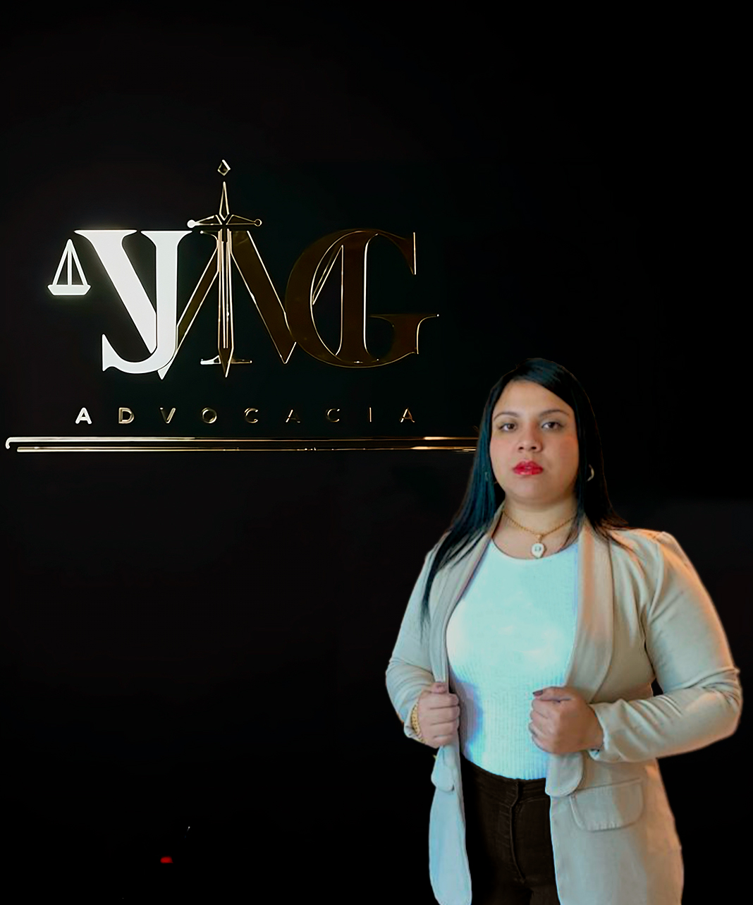 Giovanna Ferreira, assistente jurídica de recuperação administrativa da JVMG Advocacia